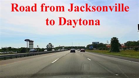 daytona beach to jacksonville distance.